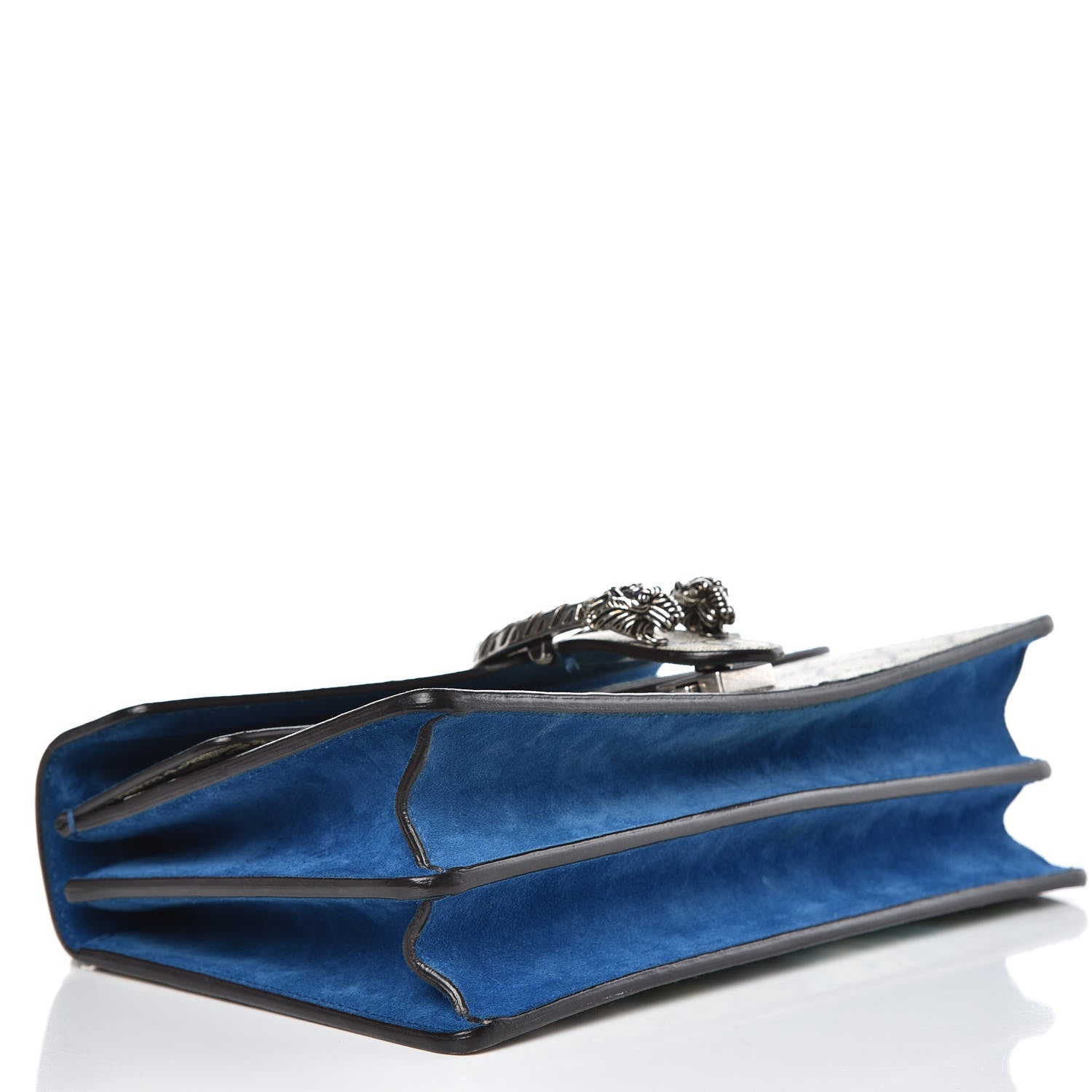 Gucci GG Supreme Monogram Blooms Small Dionysus Shoulder Bag Beige Navy Vintage Blue 4 of 13