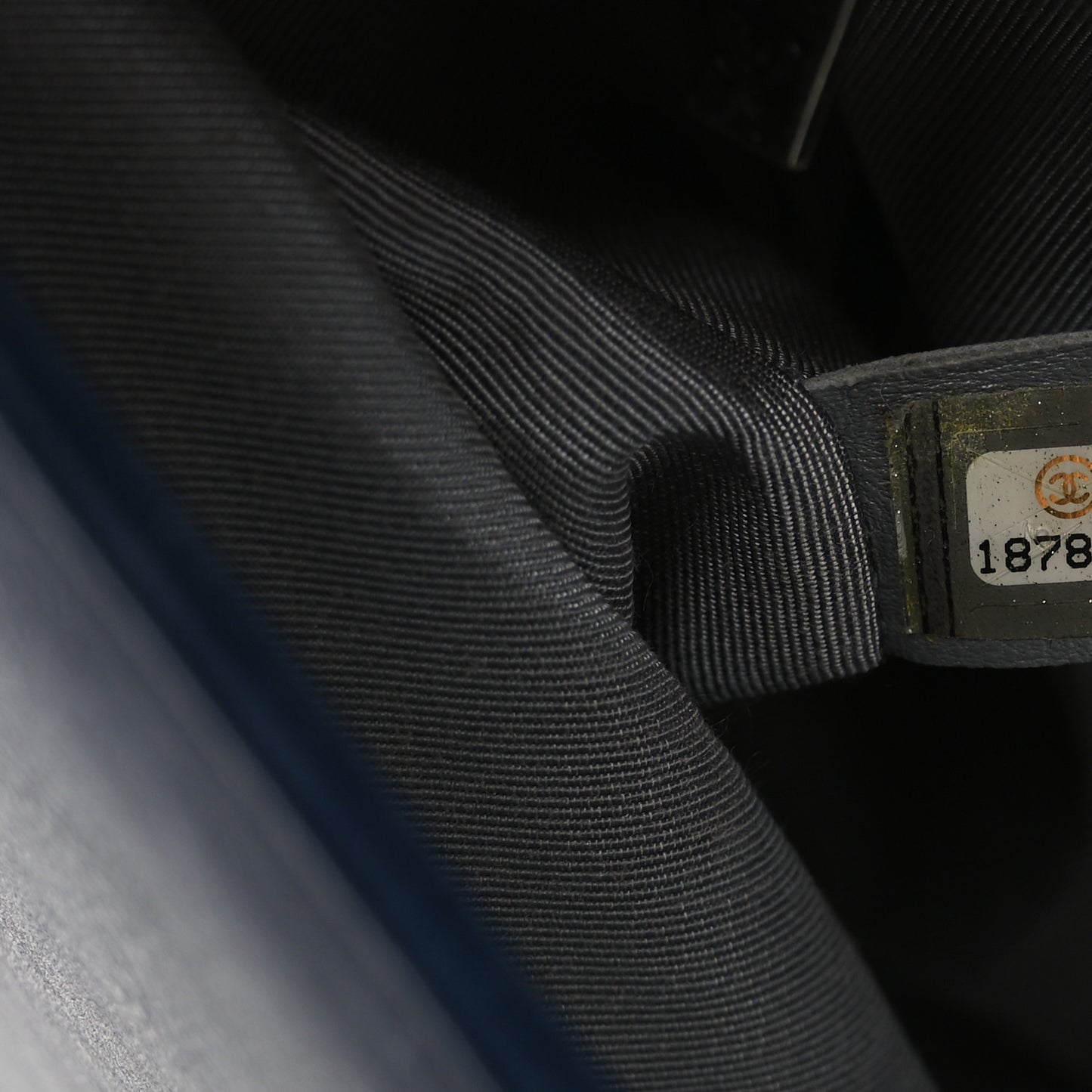 Calfskin Double Stitch New Medium Boy Flap Navy Blue