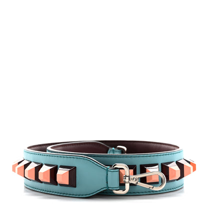 Fendi Vitello Dolce Plexiglass Bi-Color Studded Strap You Lagun Bordeaux Multicolor 1 of 6