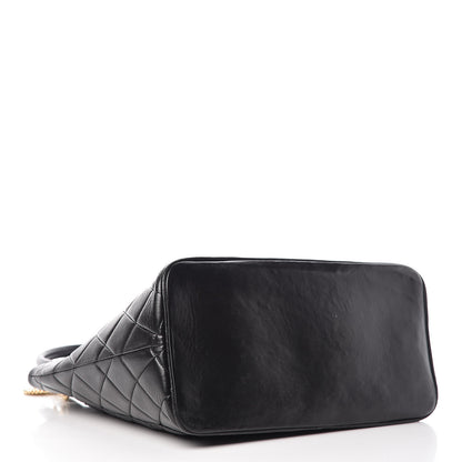 Chanel Lambskin Quilted Medallion Tote Black 4 of 13