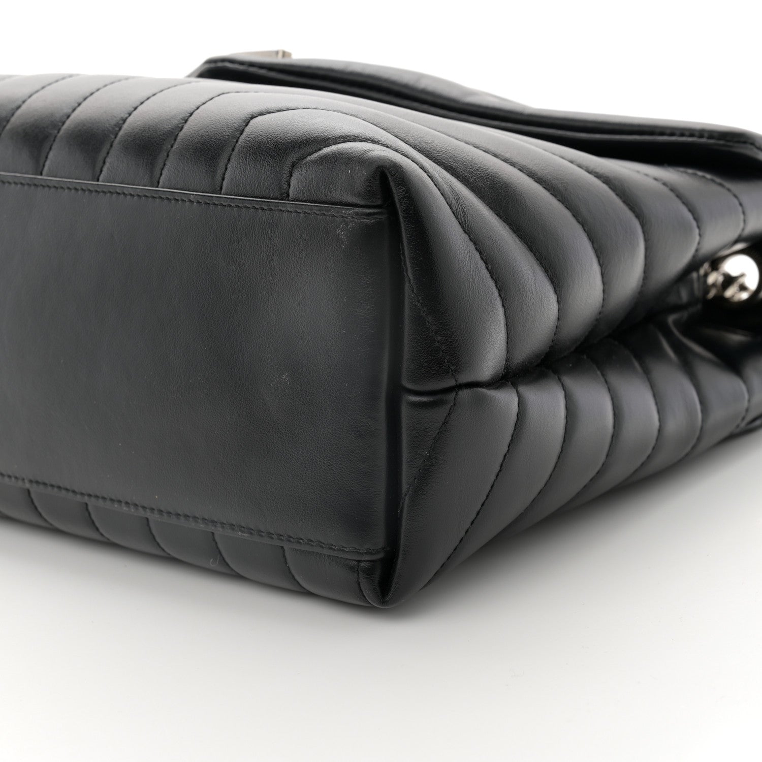 Saint Laurent Calfskin Y Quilted Monogram Medium Loulou Chain Satchel Black 11 of 11