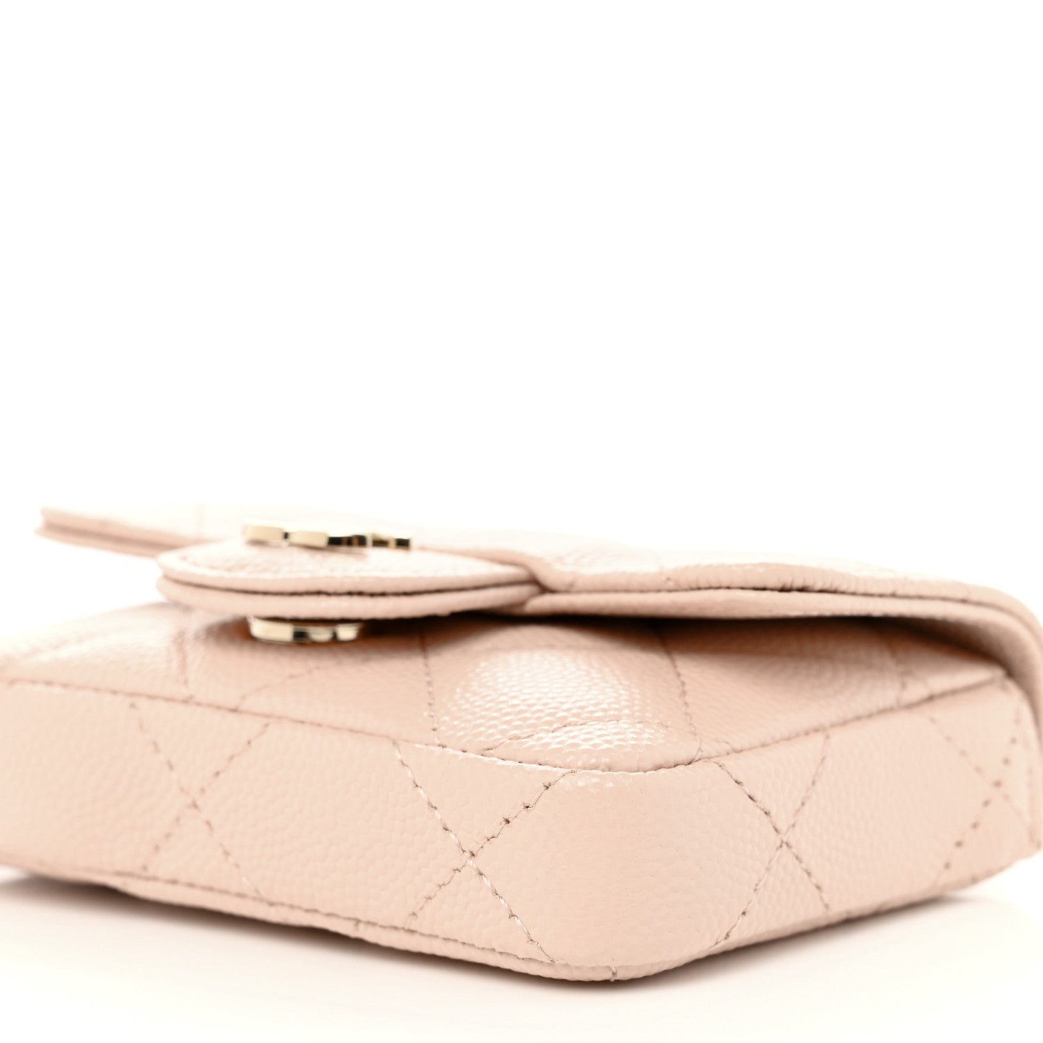 Chanel Caviar Quilted Mini Chain Belt Bag Light Beige 11 of 12