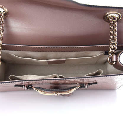 Gucci Shine Guccissima Medium Emily Chain Shoulder Bag Dark Cipria 4 of 8