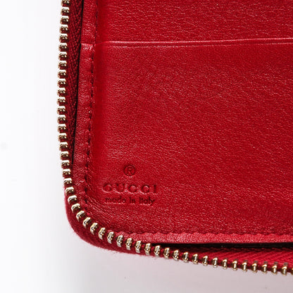 Gucci Pebbled Calfskin Soho Zip Around Wallet Red 6 of 6