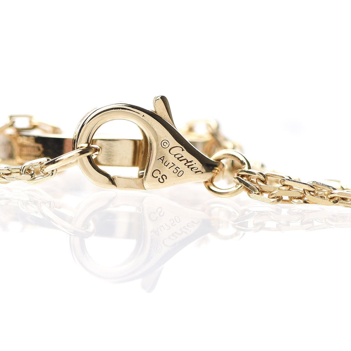 18K Yellow Gold Diamond LOVE Bracelet