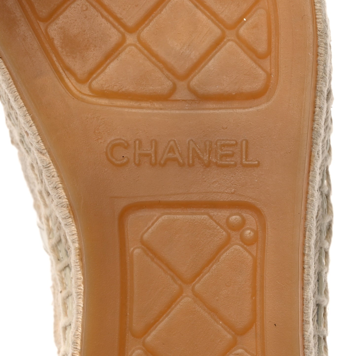 Macrame Patent CC Espadrilles 37 Beige Ivory