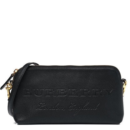 Burberry Grainy Calfskin Embossed Crossbody Bag Black 1 of 6