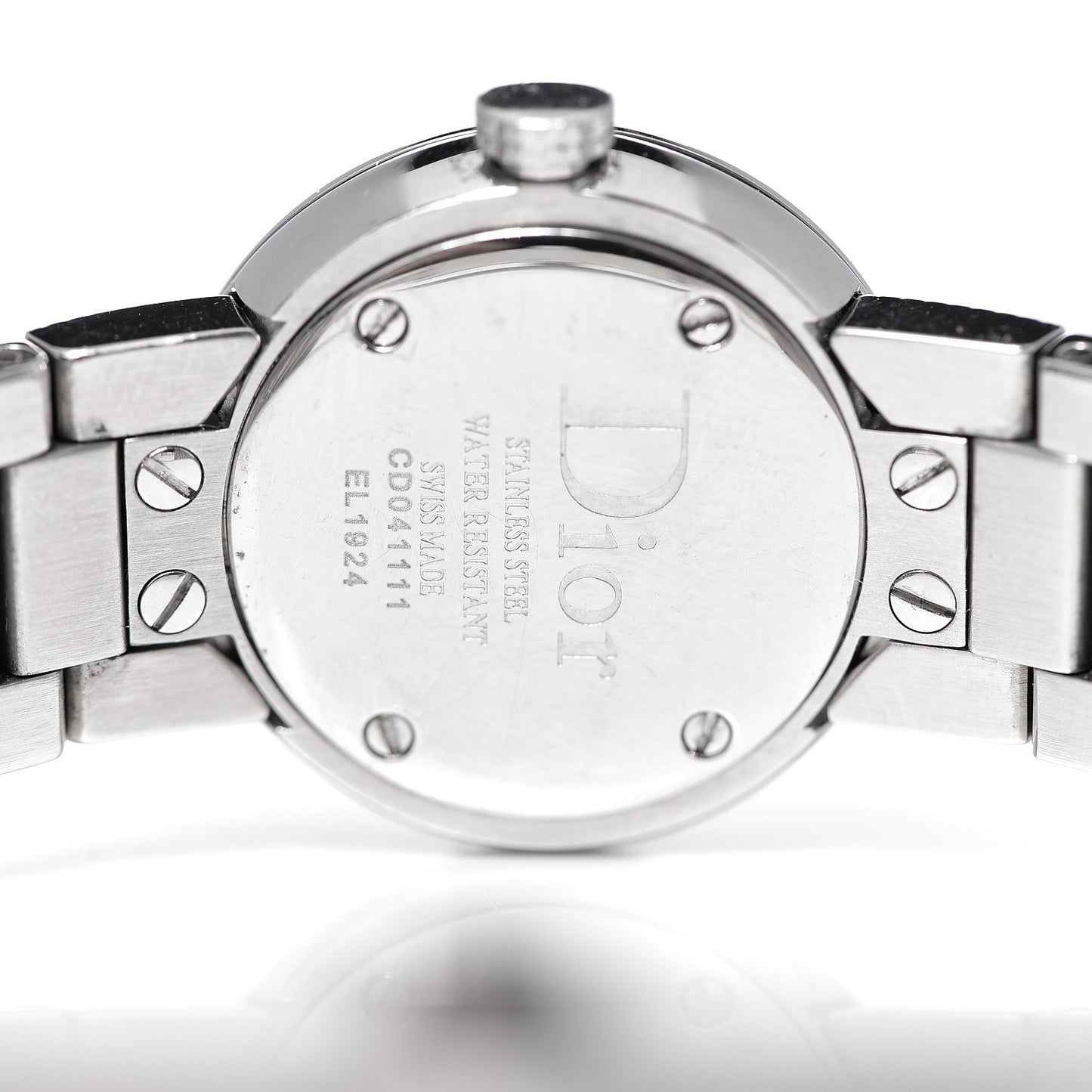 Stainless Steel Diamond Bezel 23mm La D De Dior Quartz Watch