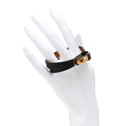 Hermes Box Kelly Double Tour Bracelet T3 Black 2 of 7