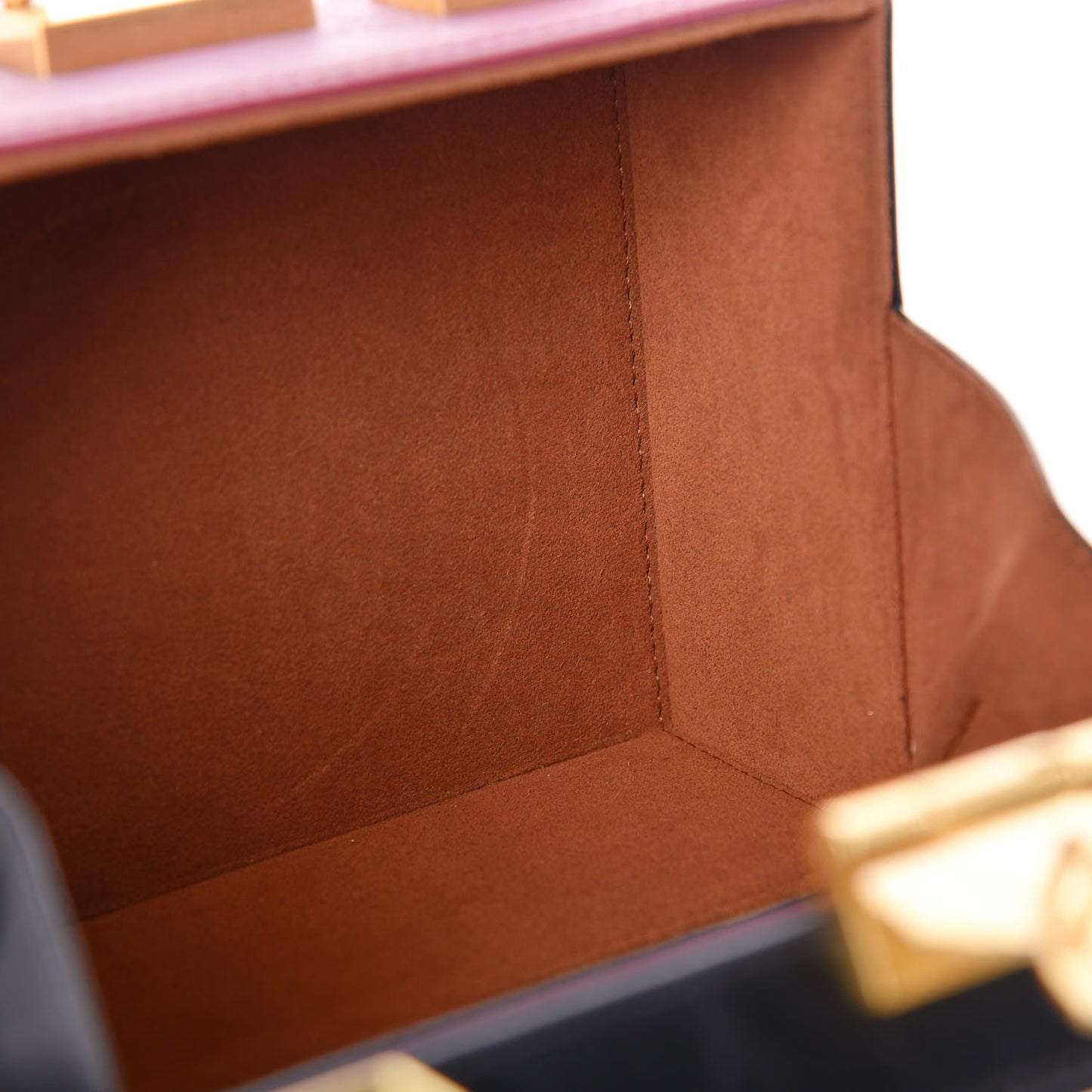 Odeon Calfskin Small Berlin Crossbody Purple