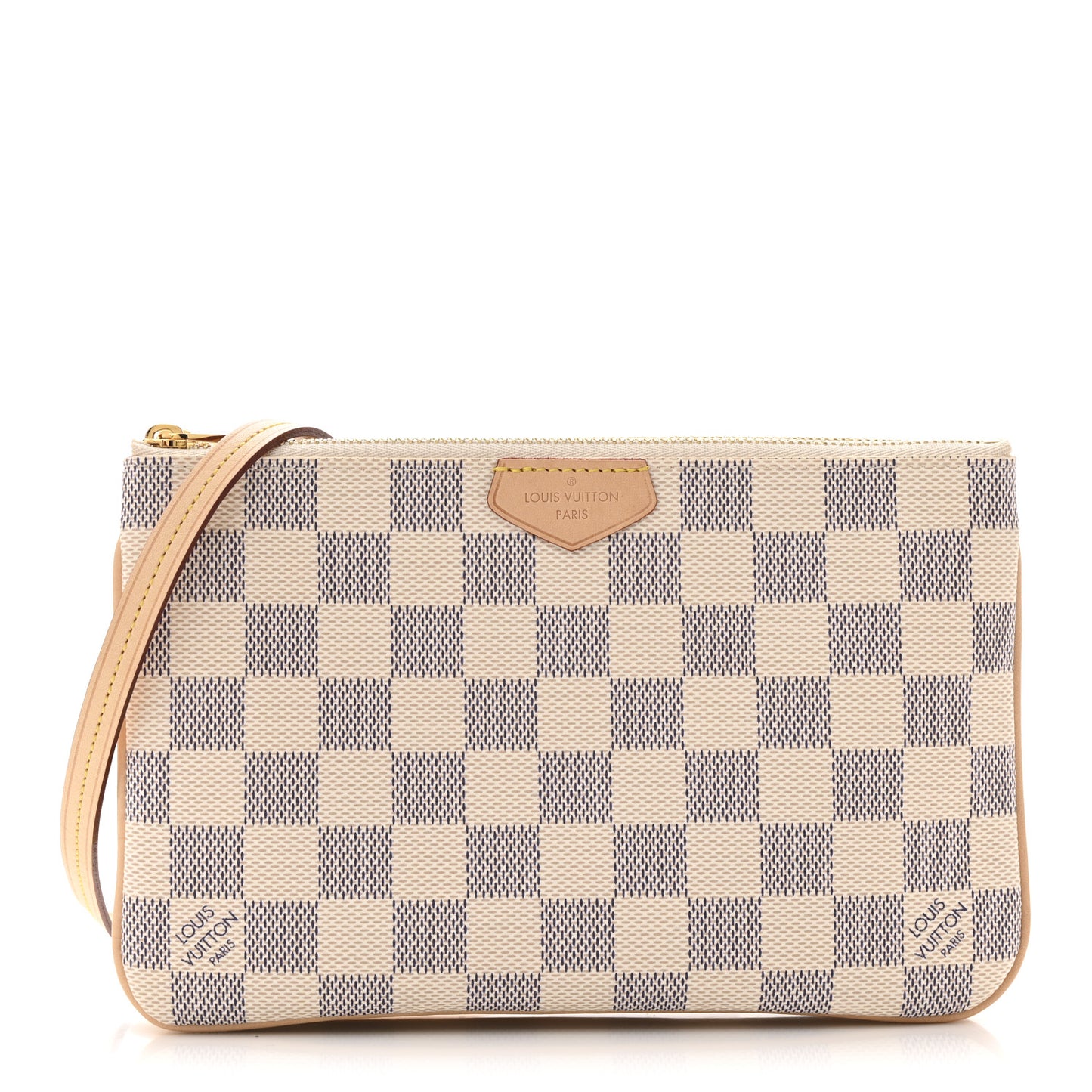 Damier Azur Double Zip Pochette