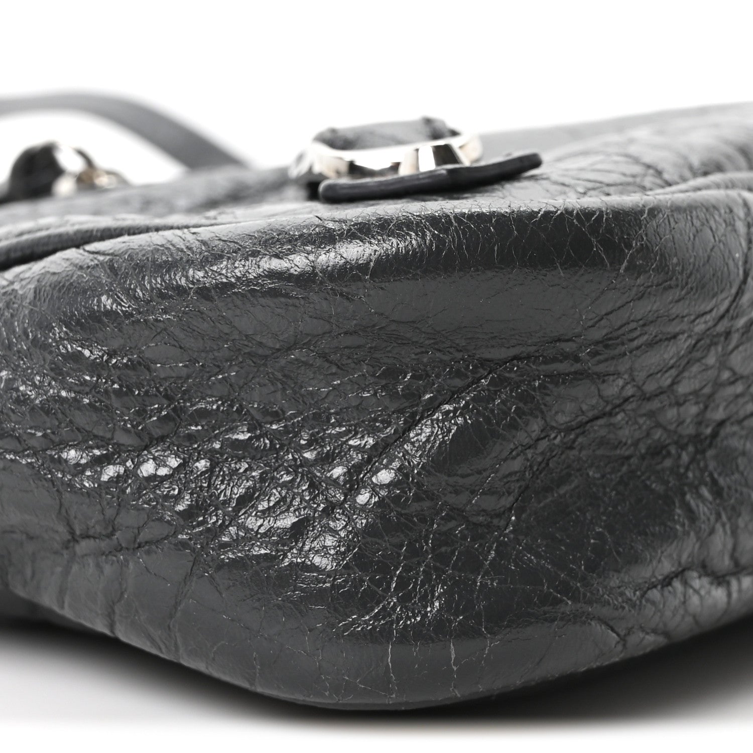 Balenciaga Agneau Classic Silver Hardware Hip Anthracite 10 of 11