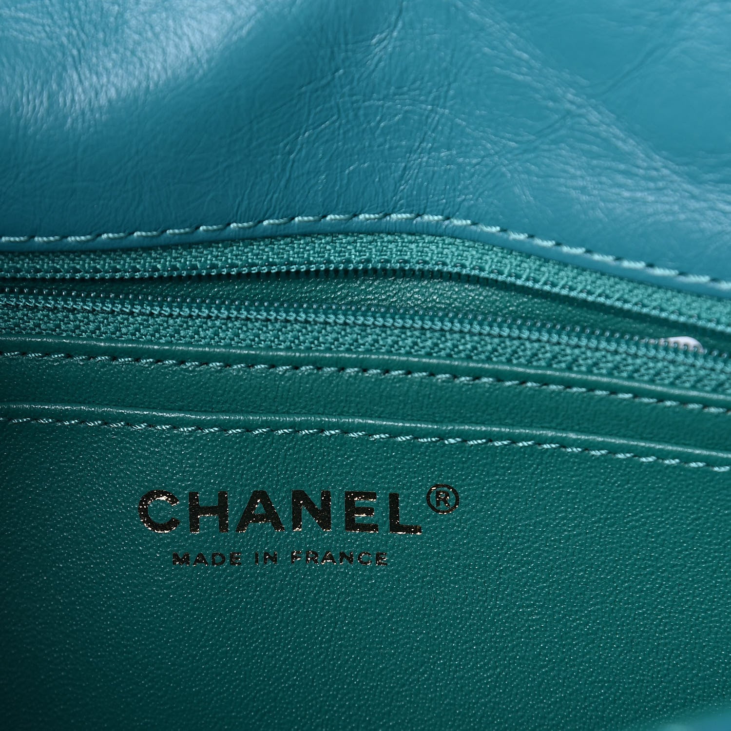 Chanel Aged Calfskin Quilted 2.55 Reissue Mini Flap Green 6 of 9
