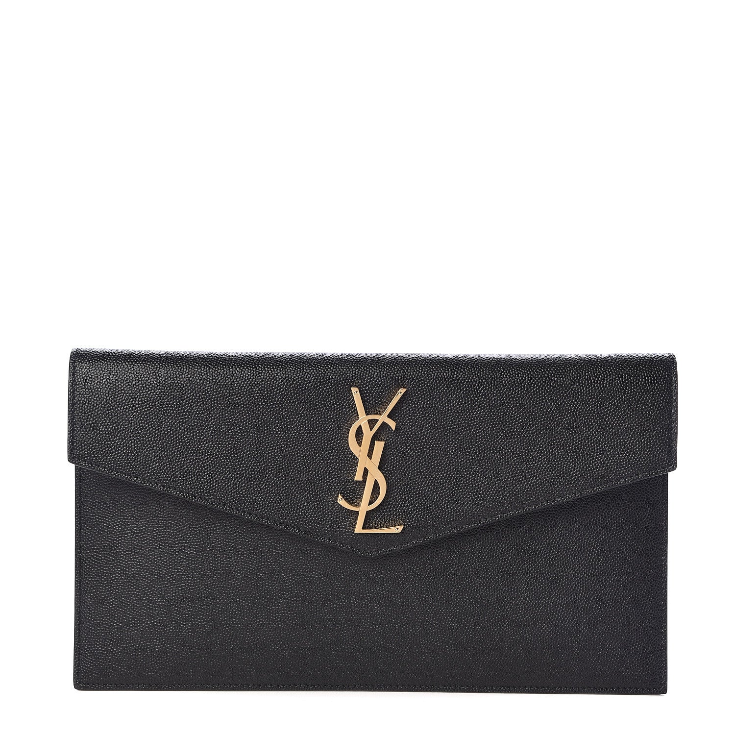 Saint Laurent Grain De Poudre Uptown Pouch Black 1 of 7