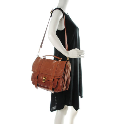 Proenza Schouler Lambskin Large PS1 Satchel Saddle 2 of 9