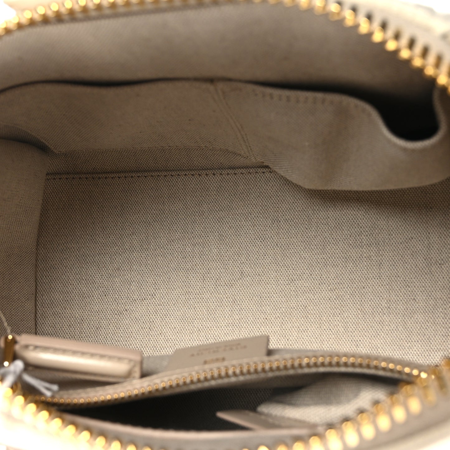 Canvas Jacquard Embroidered Calfskin 4G Mini Antigona Natural Beige