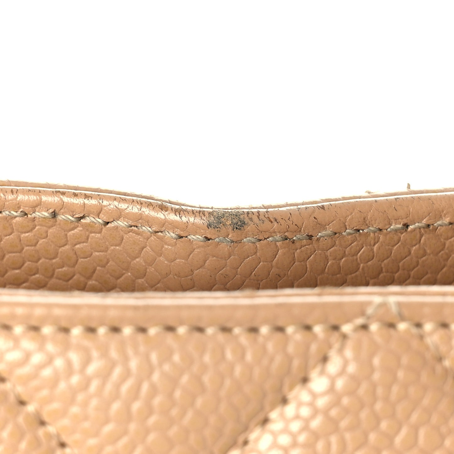 Caviar Quilted Medallion Tote Beige