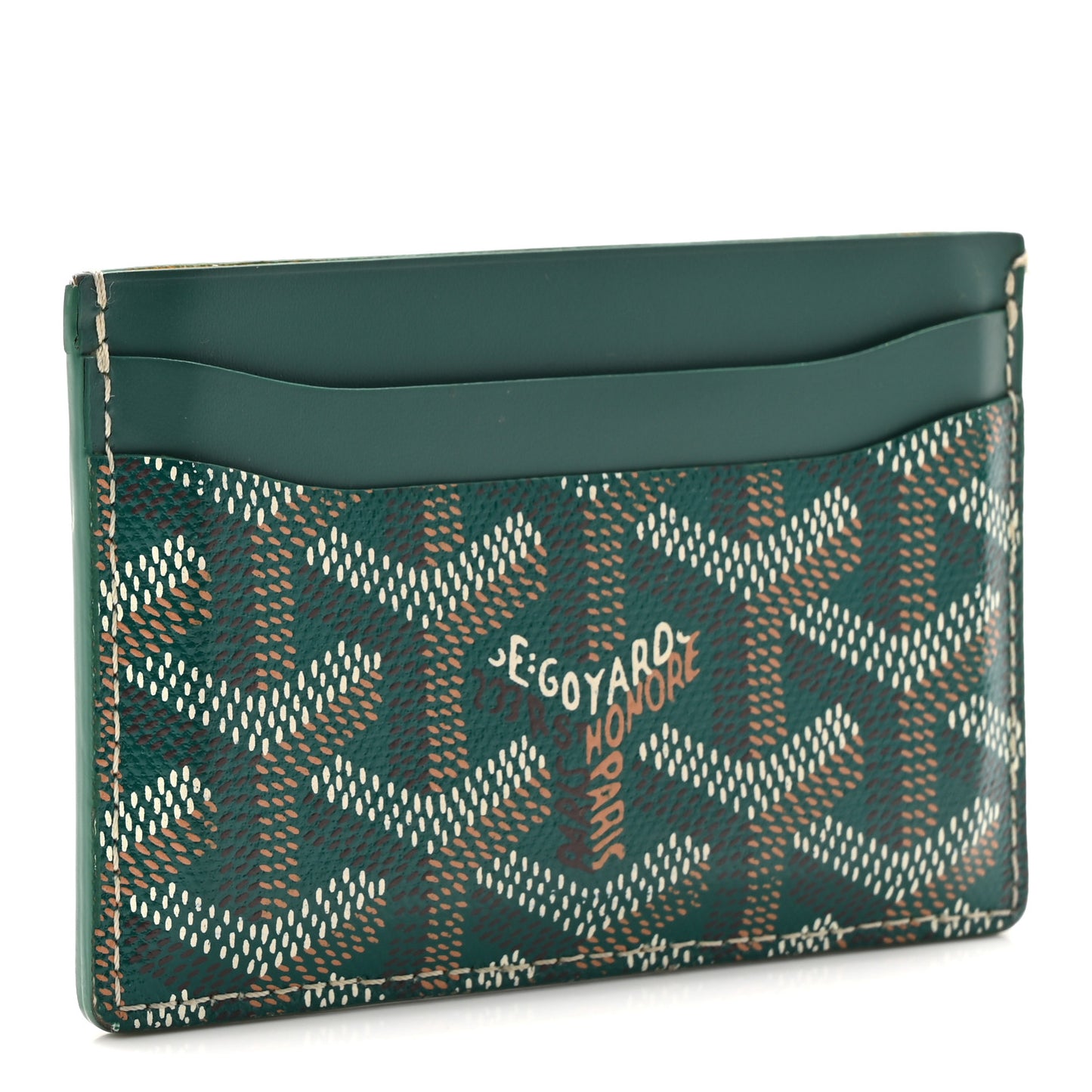 Goyardine Saint Sulpice Card Holder Green