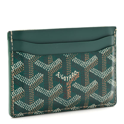Goyard Goyardine Saint Sulpice Card Holder Green 3 of 7