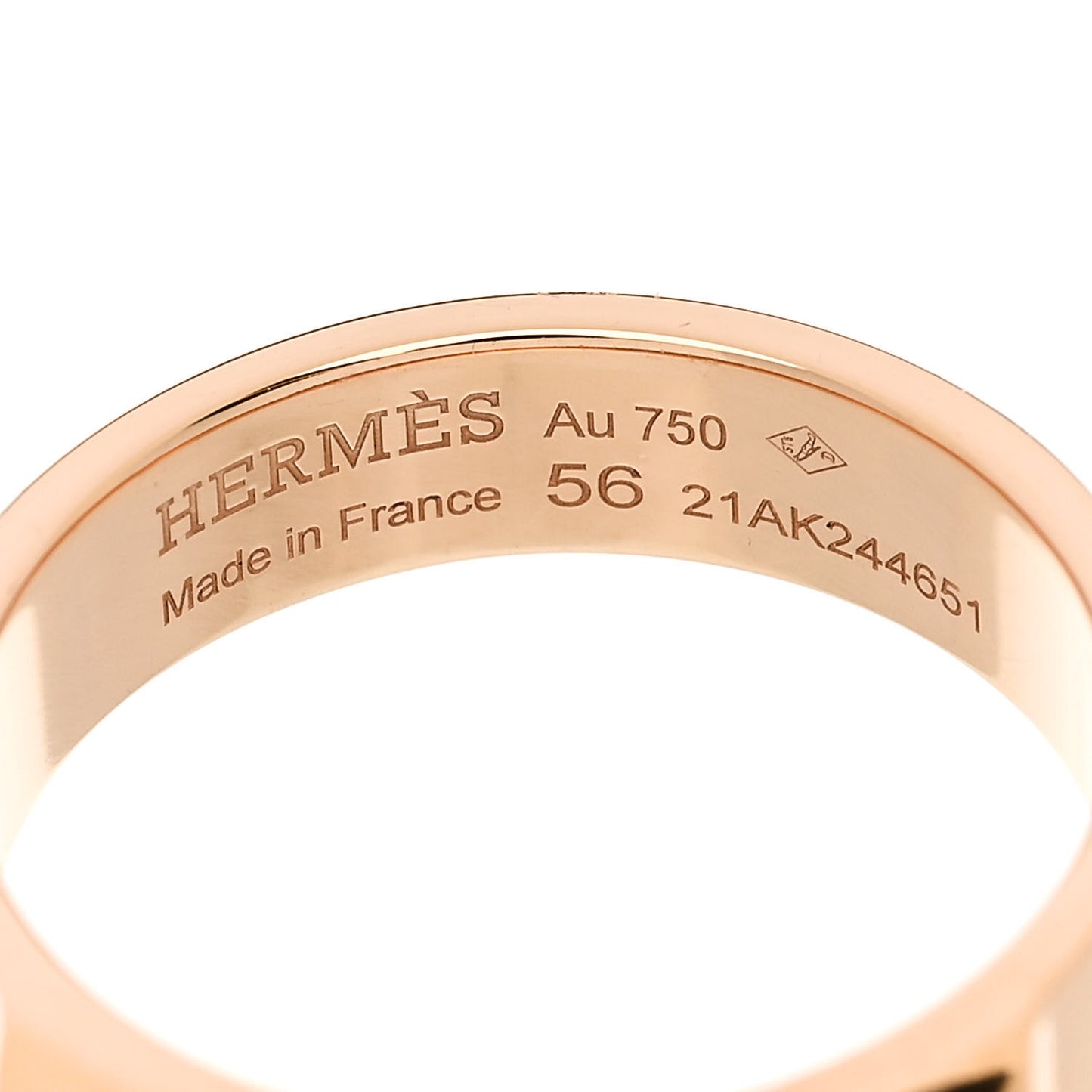 18K Rose Gold PM Collier De Chien Ring 56 7.75