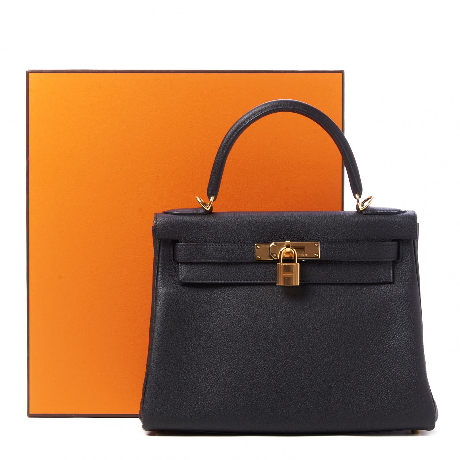Hermes Togo Kelly Retourne 28 Black 34 of 34