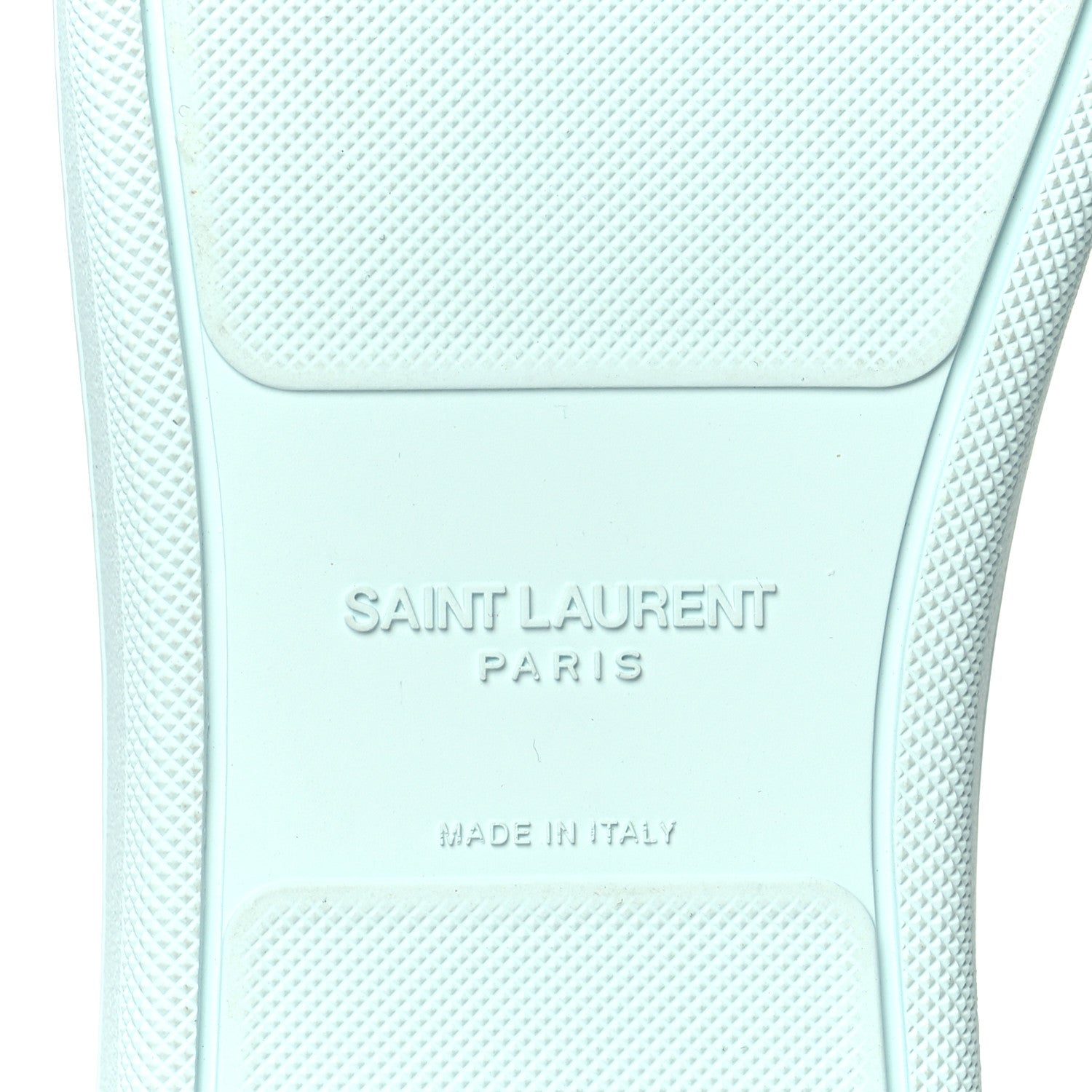 Saint Laurent Calfskin Womens Court Classic SL/39 Mid Top Sneakers 40 Blanc Bebe Blue 6 of 7