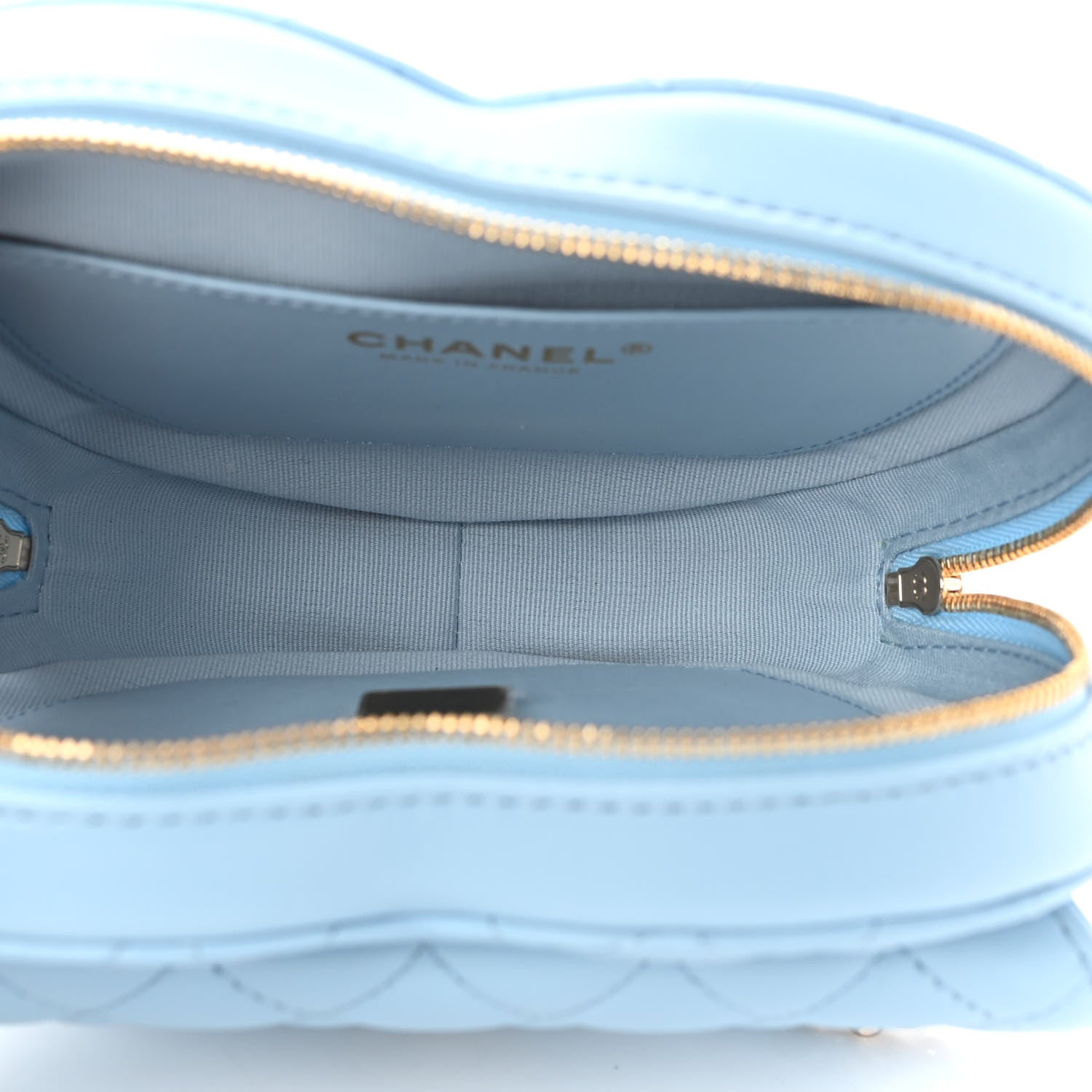 Chanel Lambskin Quilted CC In Love Heart Bag Light Blue 8 of 21