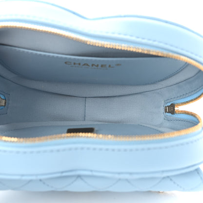 Chanel Lambskin Quilted CC In Love Heart Bag Light Blue 8 of 21