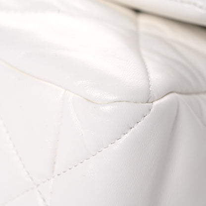 Chanel Lambskin Quilted Large Chanel 19 Flap White 9 of 12
