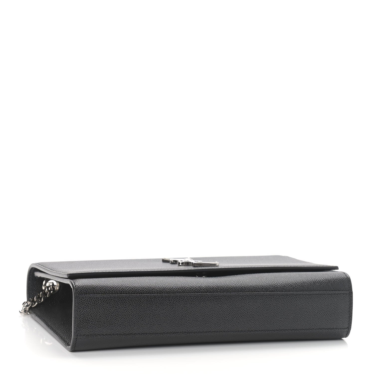 Saint Laurent Grain De Poudre Medium Classic Monogram Kate Satchel Black 4 of 8
