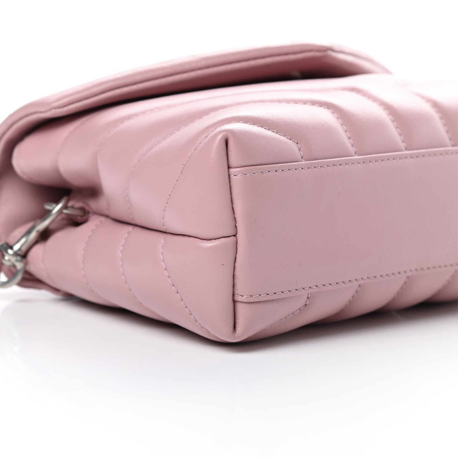 Saint Laurent Calfskin Y Quilted Monogram Toy Loulou Crossbody Bag Tender Pink 9 of 11