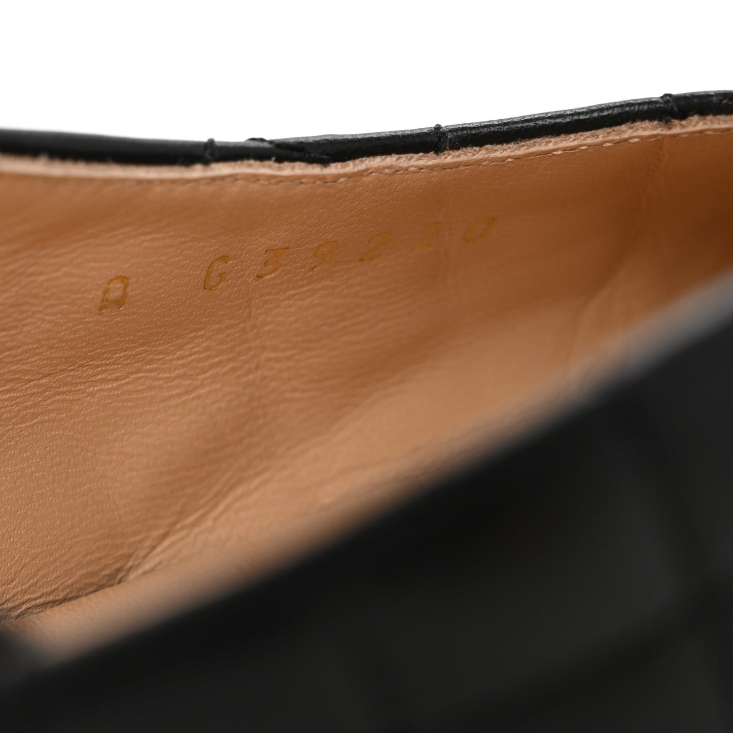 Lambskin Patent Calfskin Quilted Cap Toe CC Slingback Pumps 40 Black