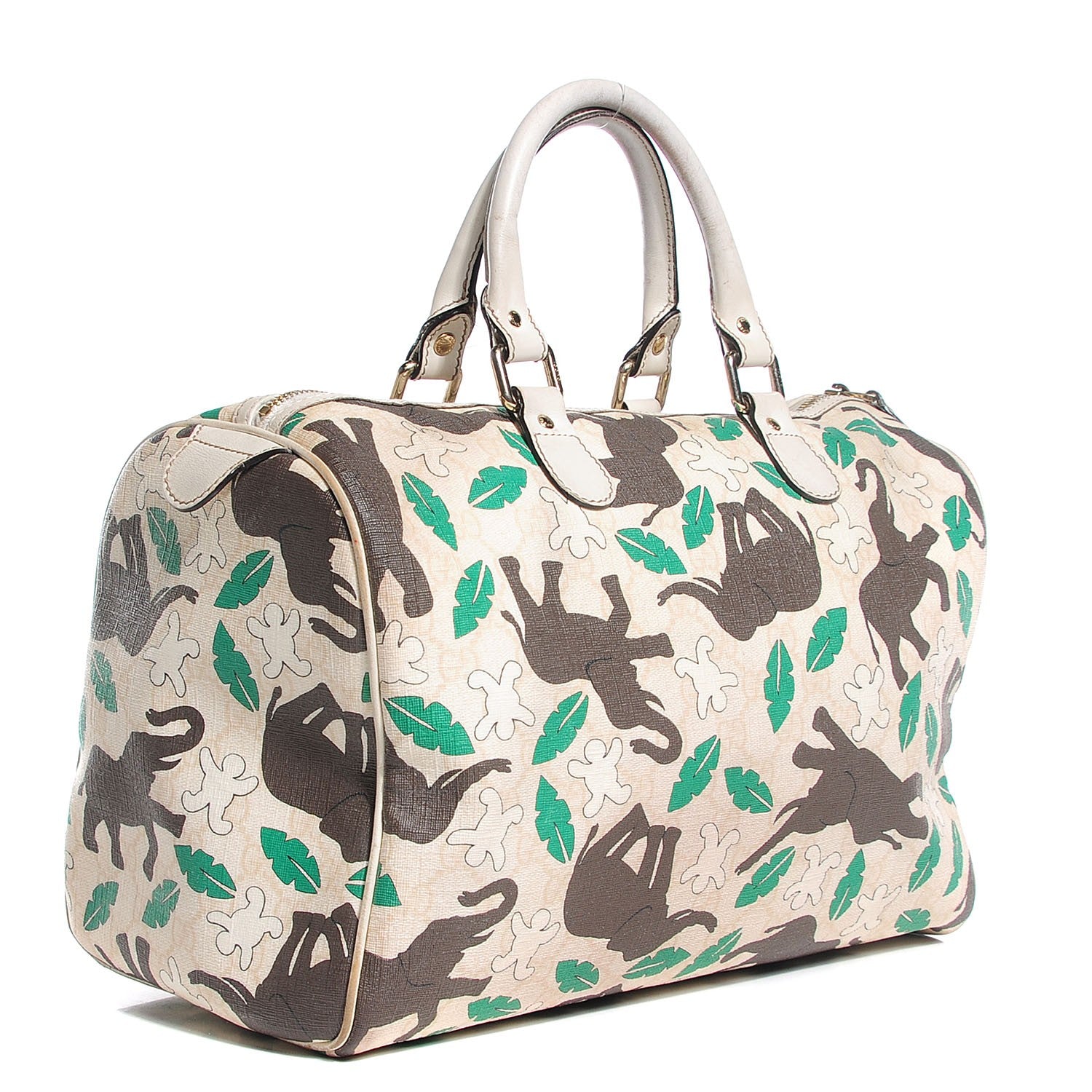 Gucci Monogram Medium Joy Boston Unicef Elephant Snowman 3 of 7