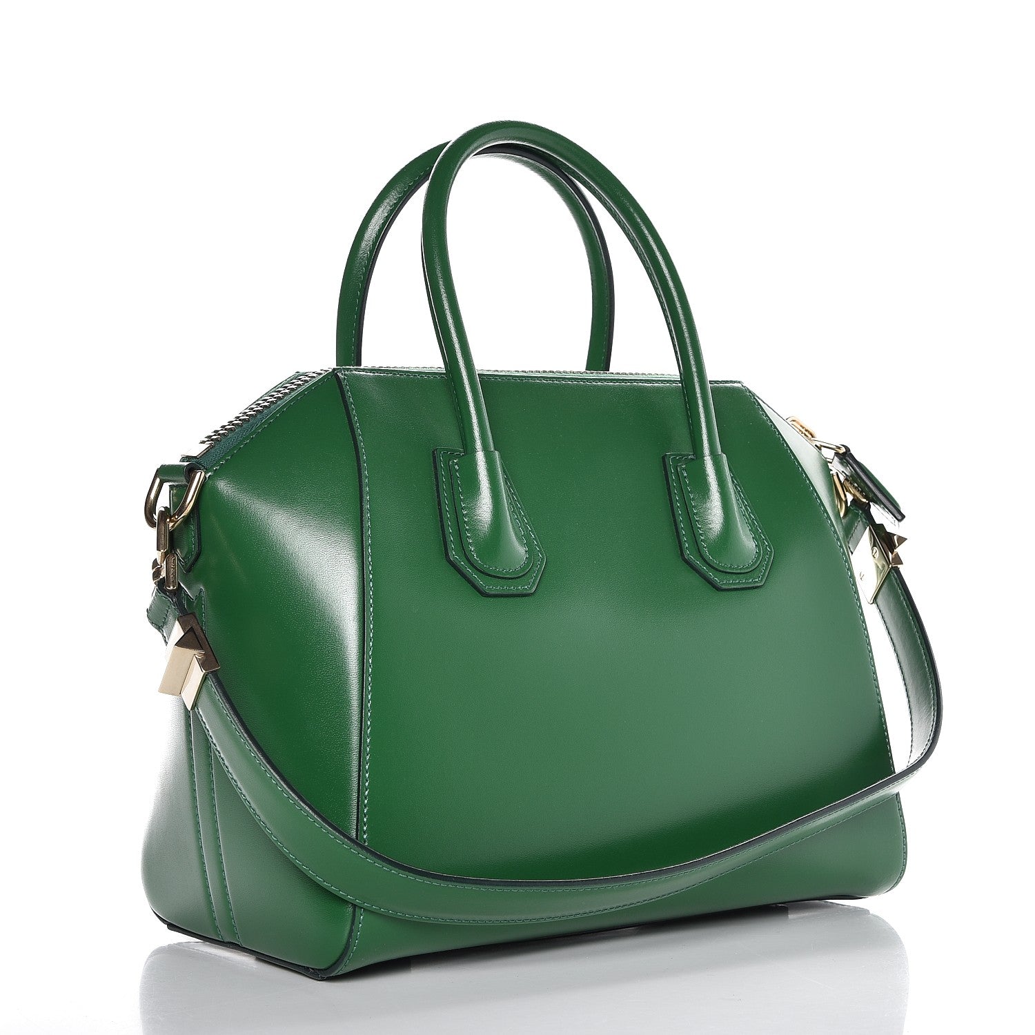 Givenchy Shiny Lord Calfskin Small Antigona Emerald 3 of 7