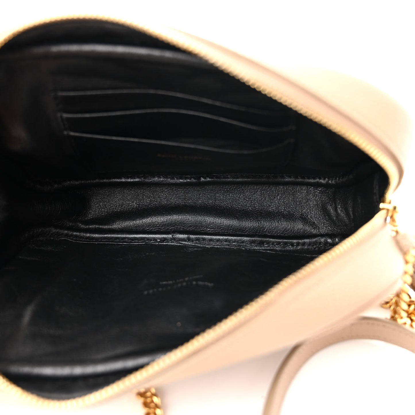 Grain De Poudre Matelasse Monogram Mini Lou Camera Bag Dark Beige