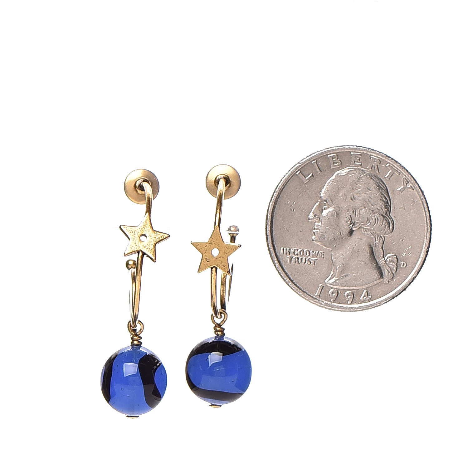 Christian Dior Astre Lunaire Tribales Hoop Earrings 1 of 4