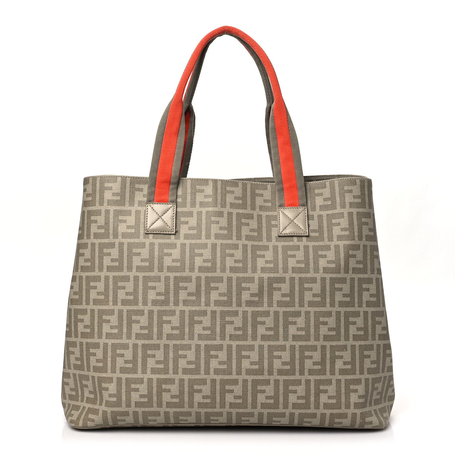 Fendi Zucca Spalmati Large Tote Kaki Pietra 1 of 8