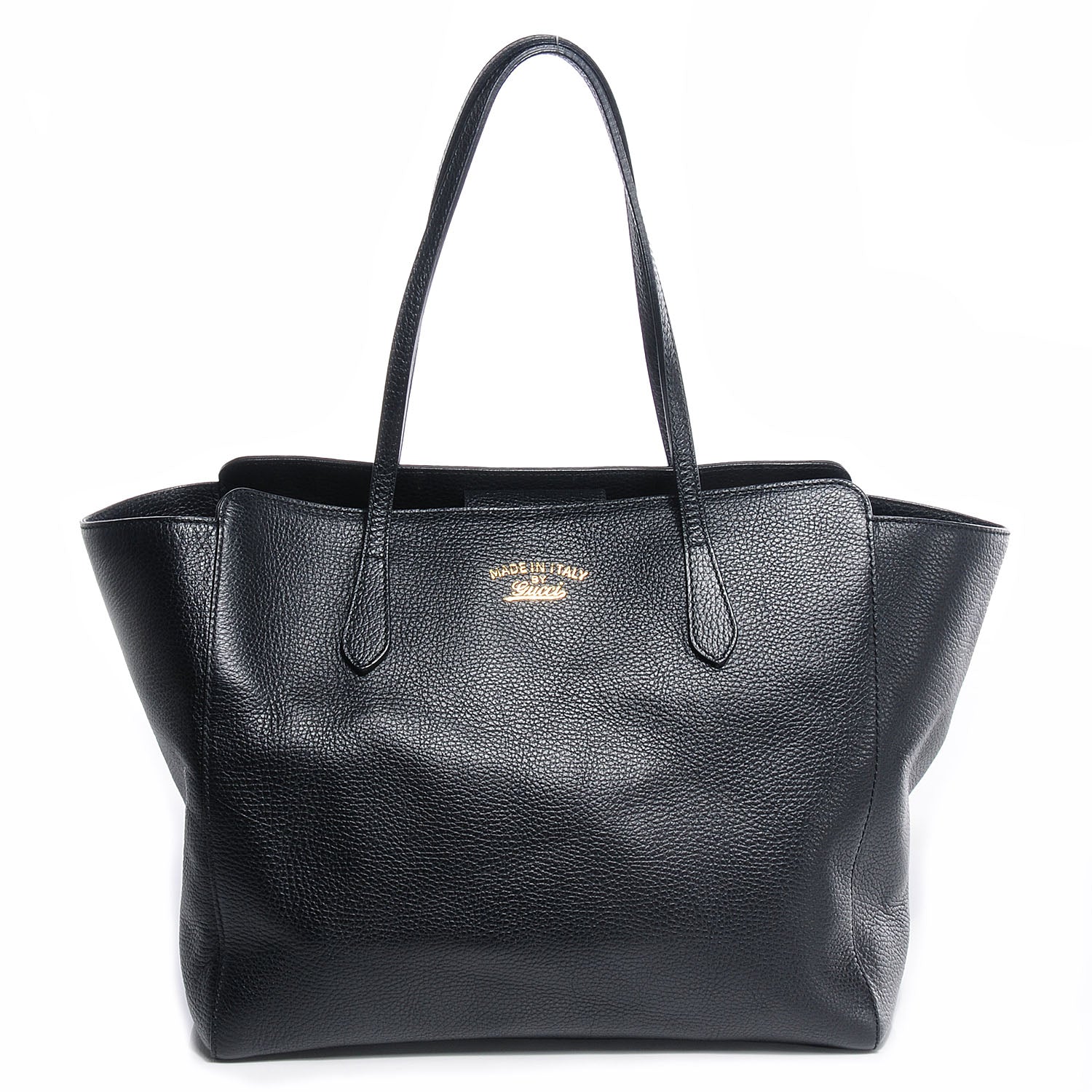 Gucci Dollar Calfskin Medium Swing Tote Black 1 of 7