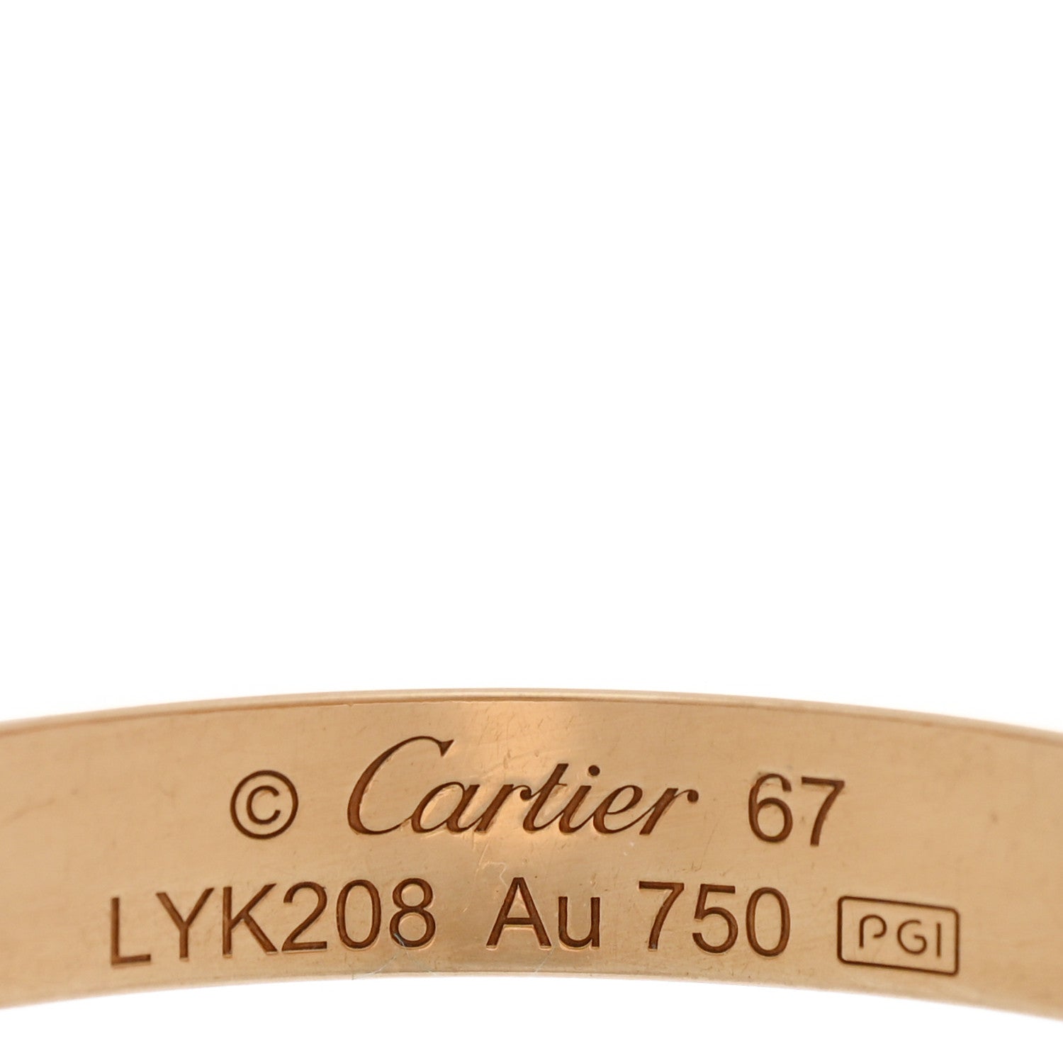 Cartier 18K Yellow Gold 3.5mm LOVE Wedding Band Ring 67 11.75 4 of 5