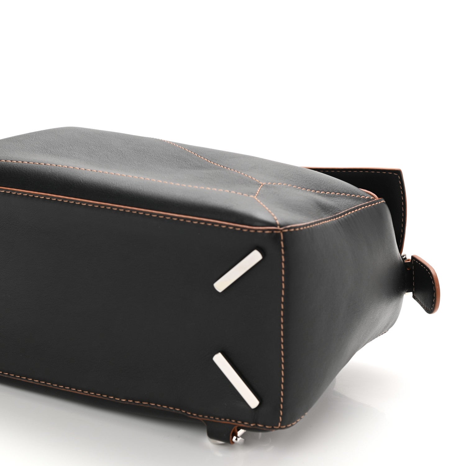 Loewe Calfskin Medium Puzzle Bag Black Tan 7 of 7