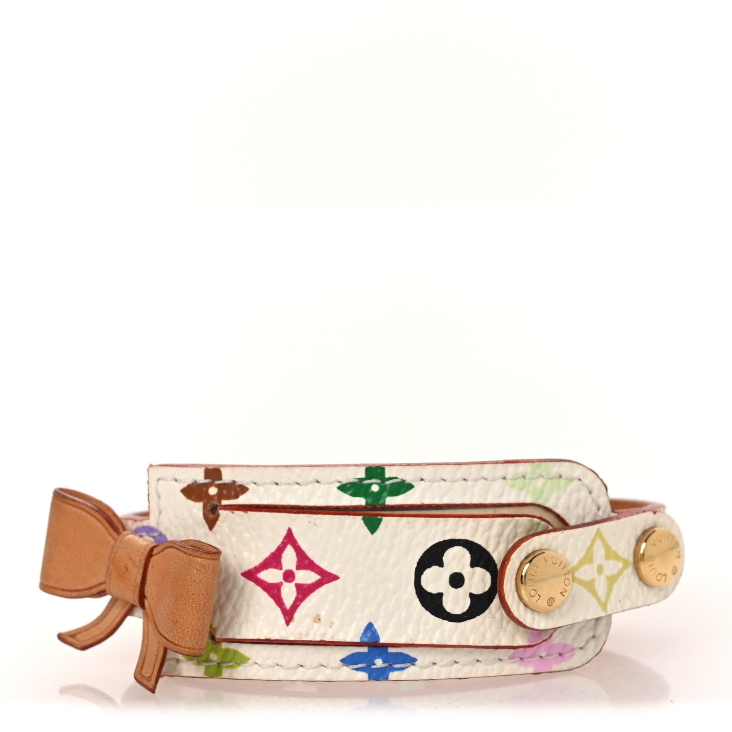 Louis Vuitton Monogram Multicolor Address Wish Bracelet White 1 of 8