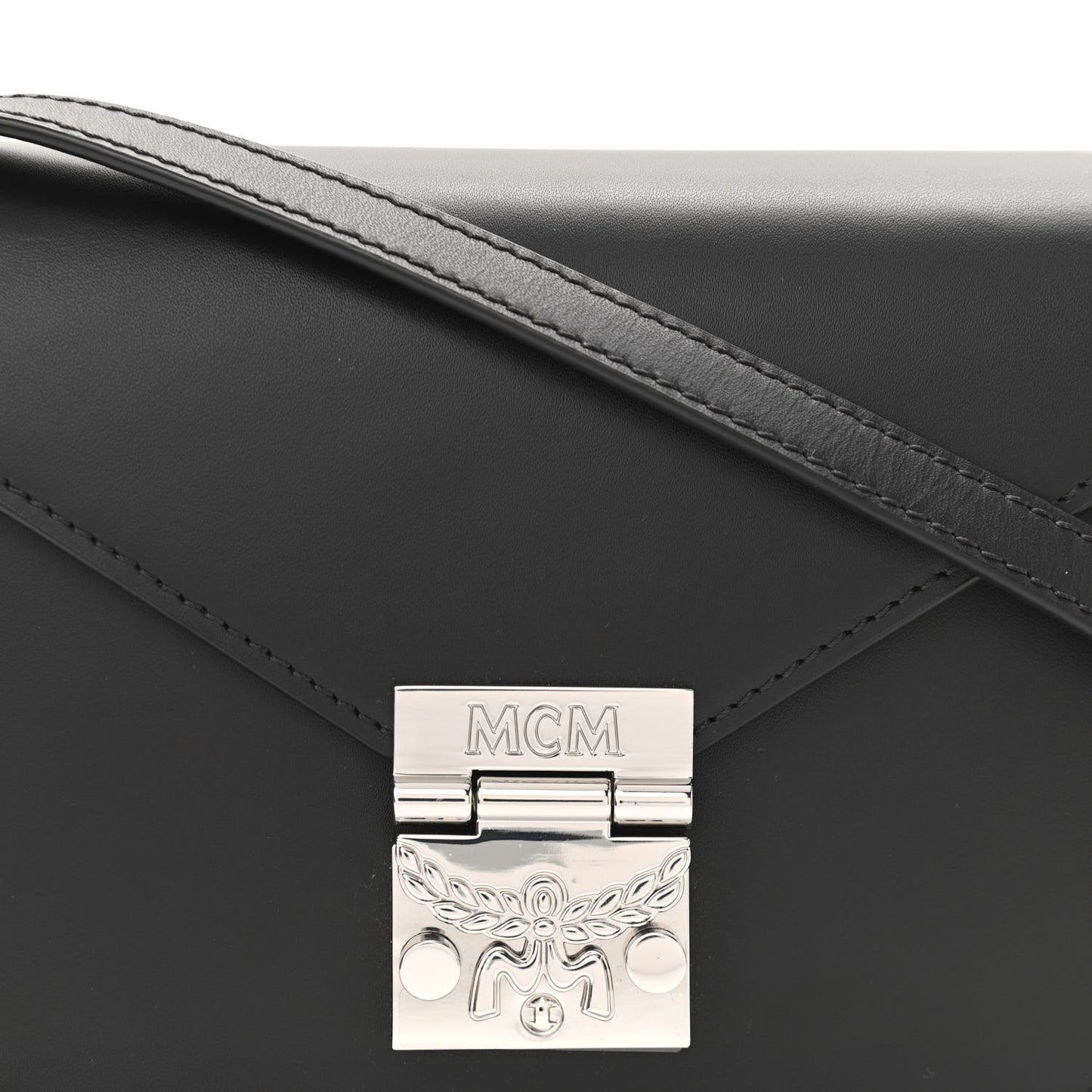 Calfskin Mini Patricia Crossbody Bag Black