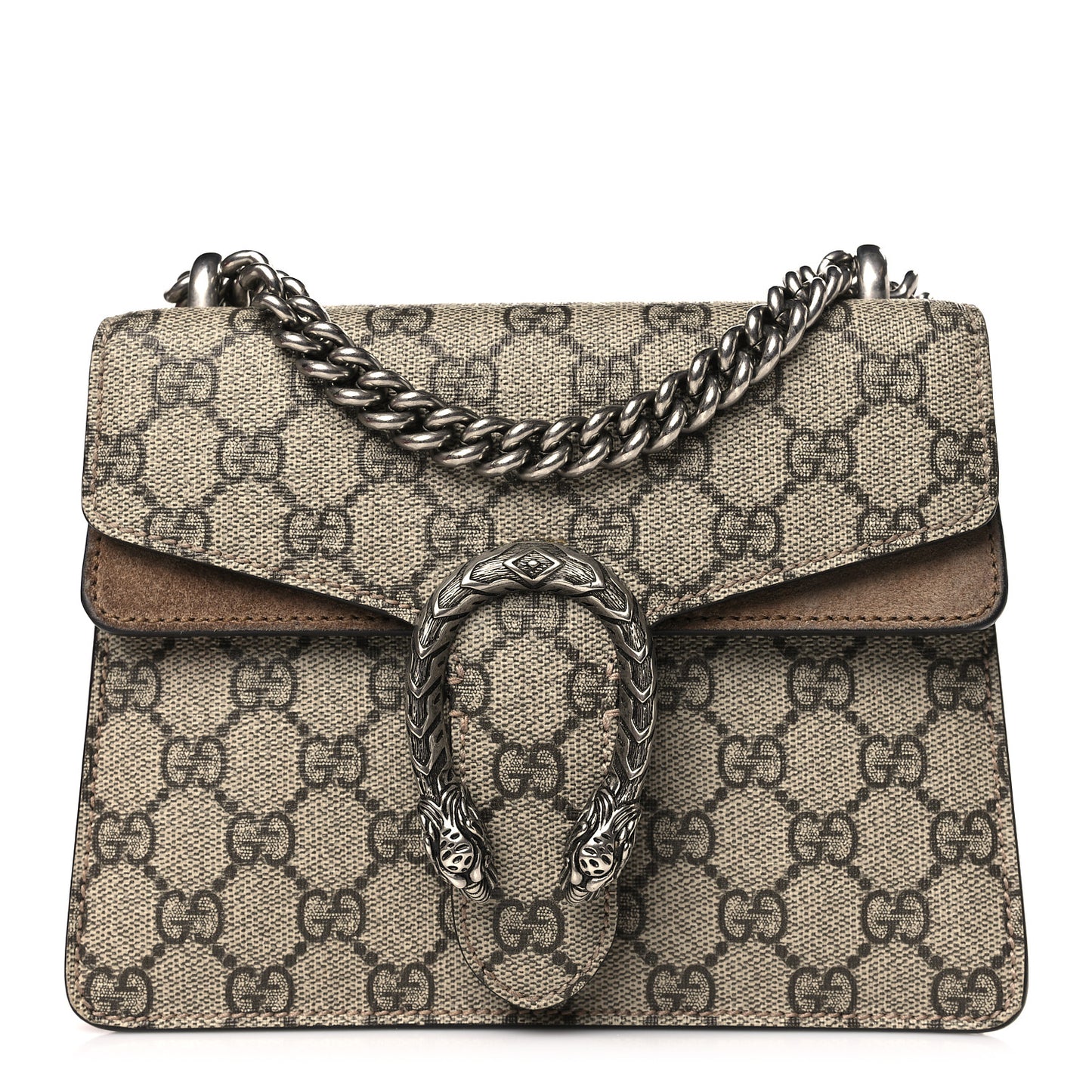GG Supreme Monogram Mini Dionysus Shoulder Bag Taupe