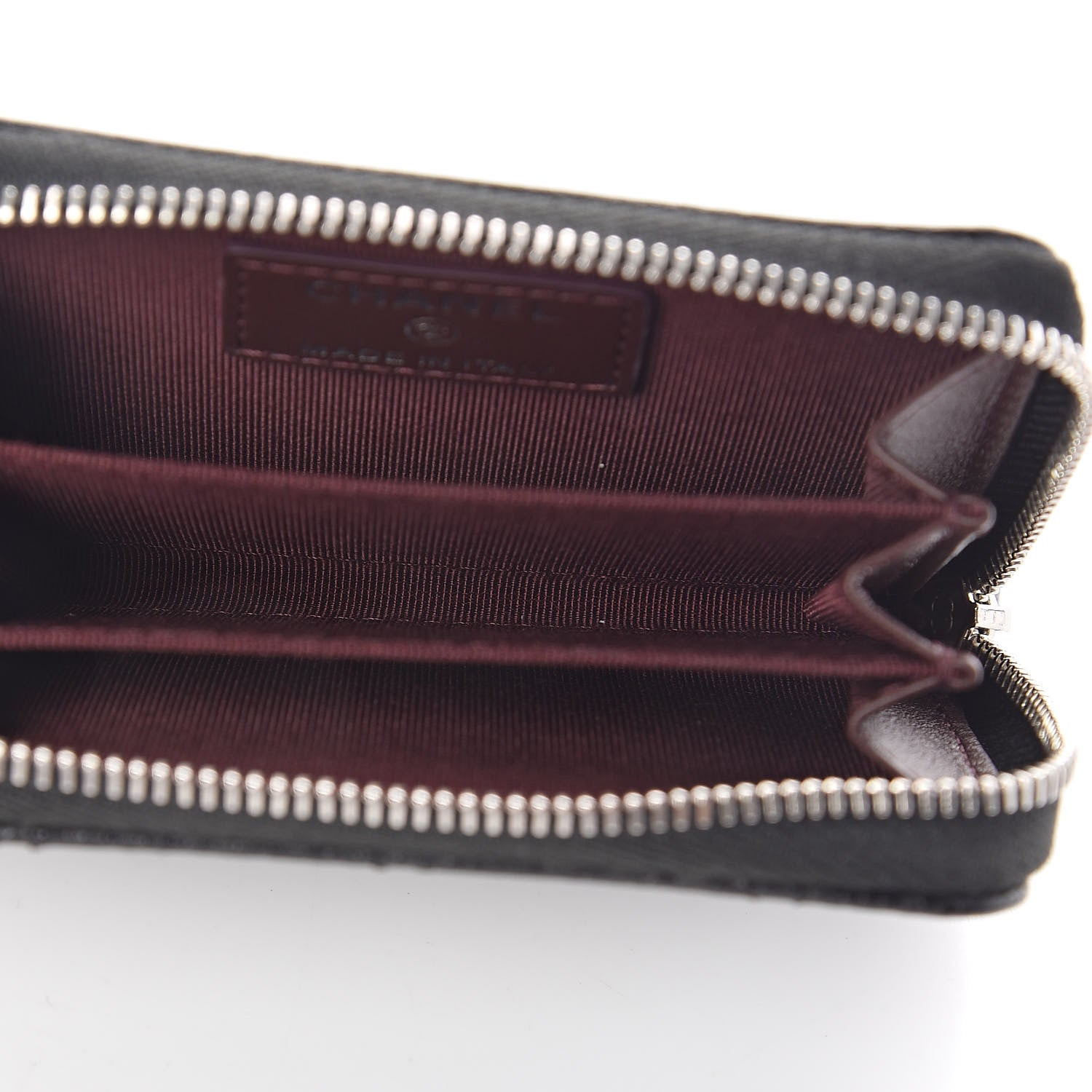 Chanel Caviar Quilted Zip Coin Purse Black 5 of 7