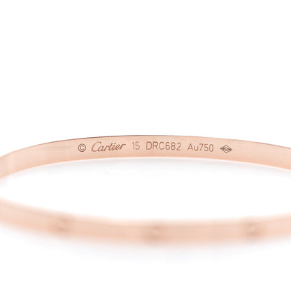 Cartier 18K Pink Gold Small LOVE Bracelet 15 4 of 6
