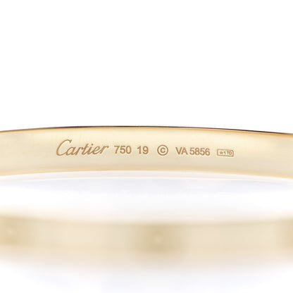 Cartier 18K Yellow Gold LOVE Bracelet 19 4 of 4
