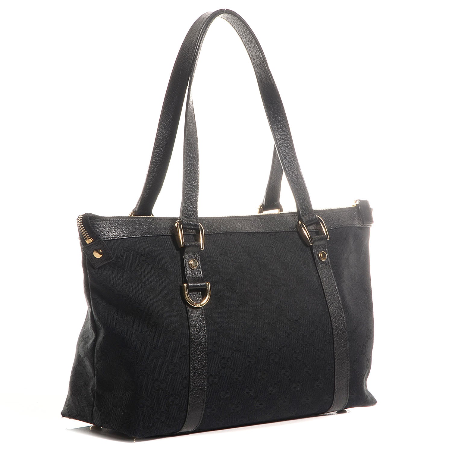 Gucci Monogram Medium Abbey Shoulder Bag Black 3 of 7
