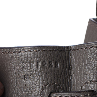 Hermes Taurillon Clemence Kelly Retourne 32 Etain 11 of 33