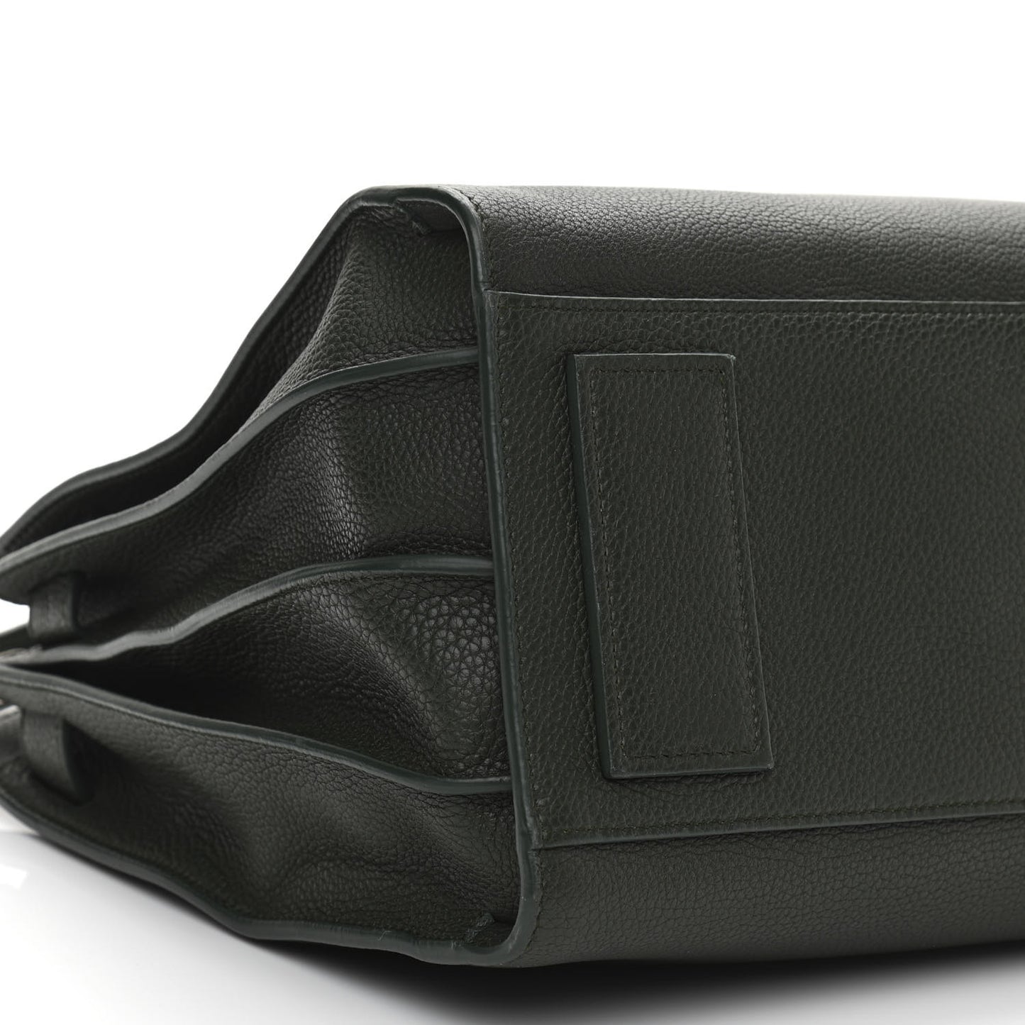 Grained Calfskin Small Supple Sac De Jour Dark Vert