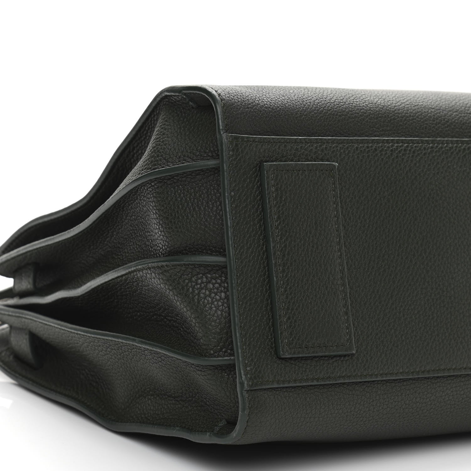 Saint Laurent Grained Calfskin Small Supple Sac De Jour Dark Vert 8 of 9